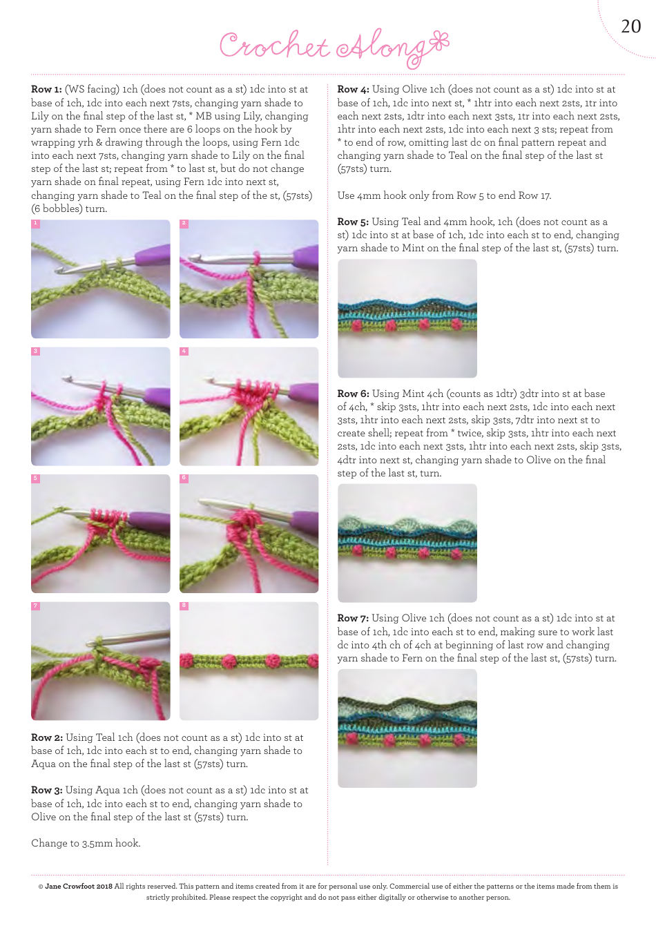 Lily Pond Blanket Crochet Along Pattern, Page 21