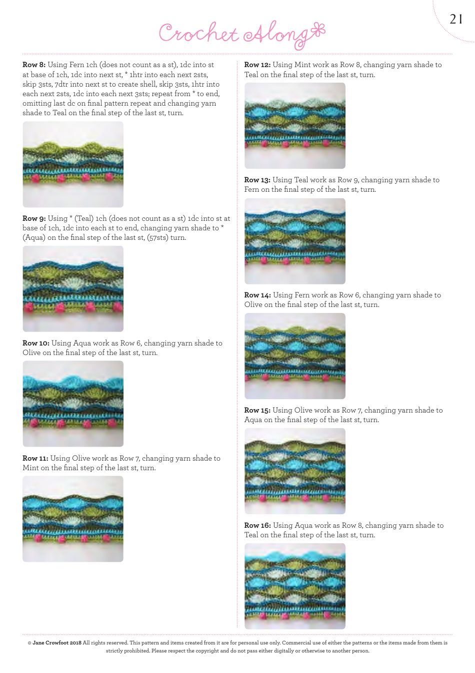 Lily Pond Blanket Crochet Along Pattern, Page 22
