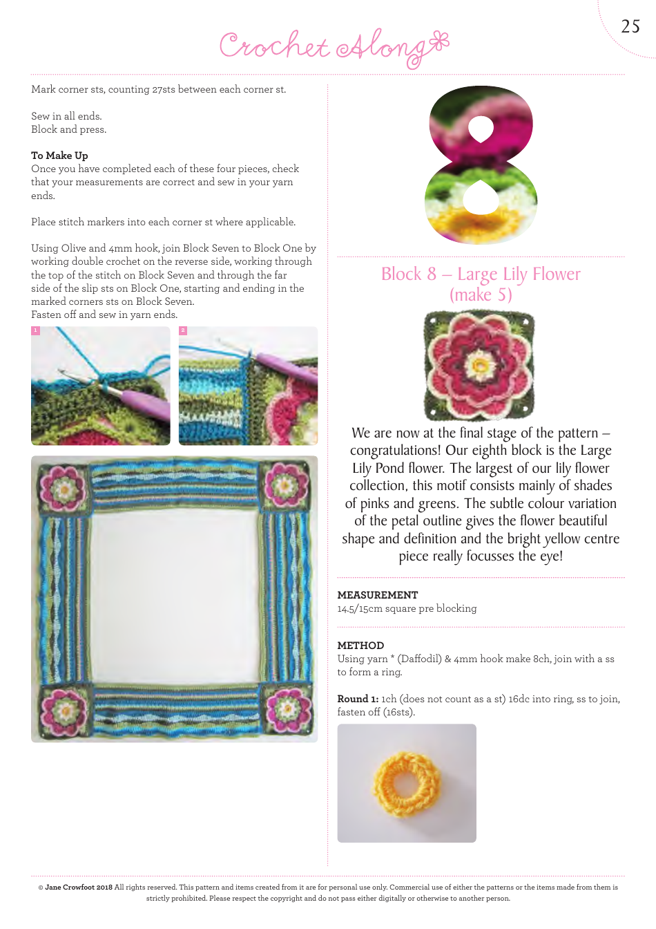 Lily Pond Blanket Crochet Along Pattern, Page 26