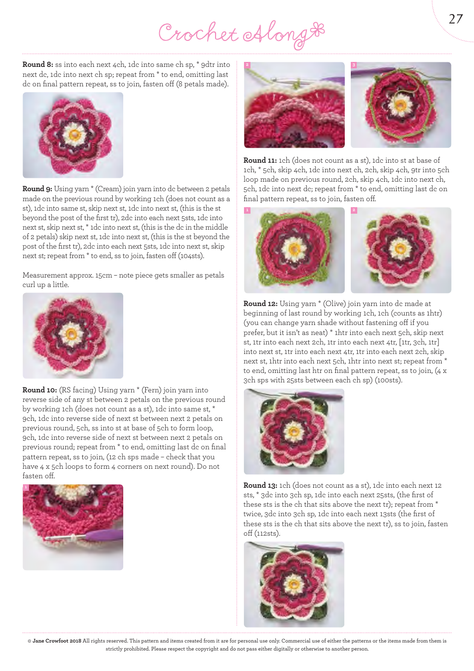 Lily Pond Blanket Crochet Along Pattern, Page 28