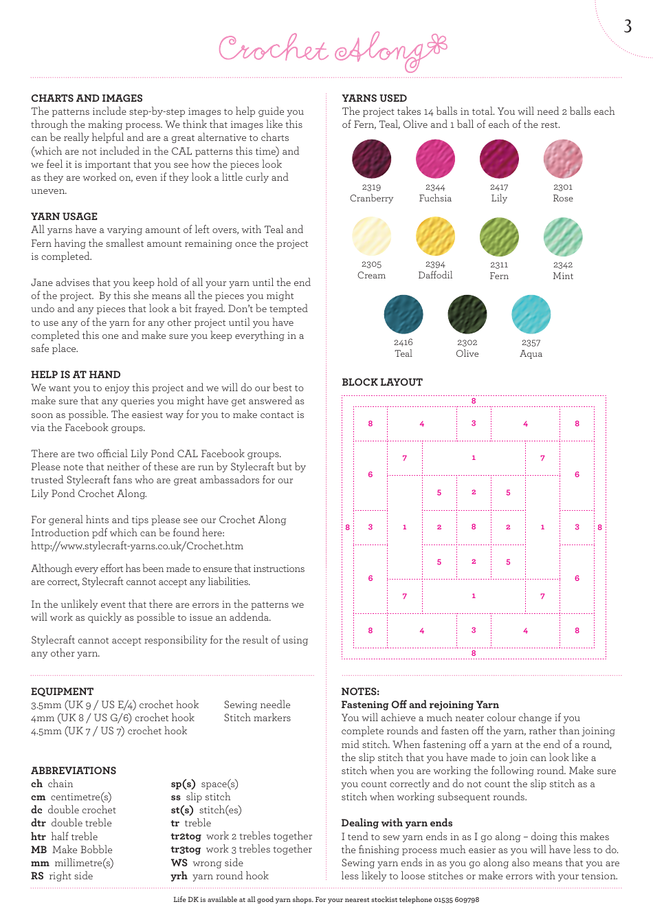Lily Pond Blanket Crochet Along Pattern, Page 4