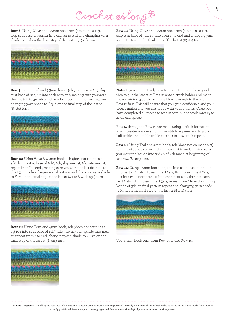 Lily Pond Blanket Crochet Along Pattern, Page 6