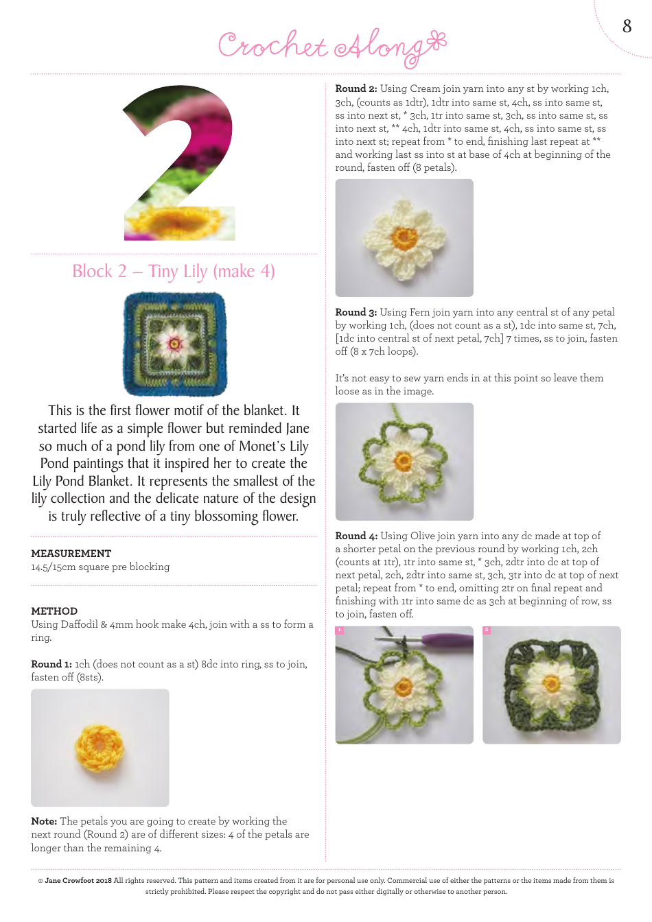 Lily Pond Blanket Crochet Along Pattern, Page 9