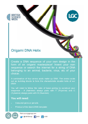 Document preview: Origami Dna Helix Template