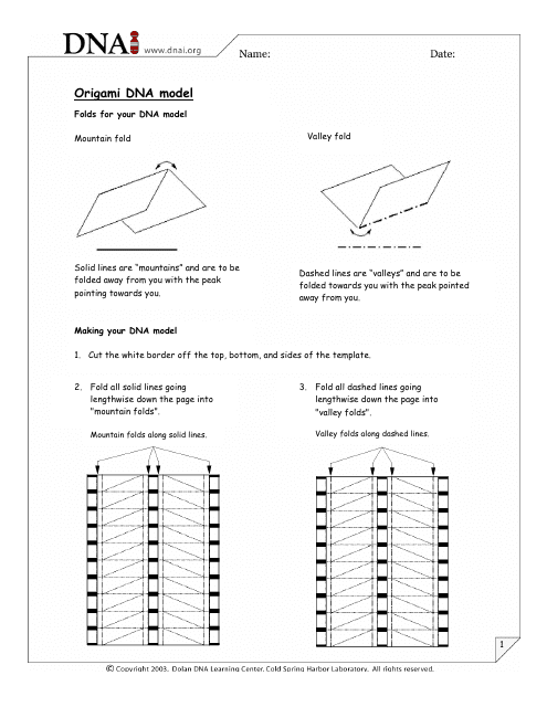 Origami Dna Model Download Pdf