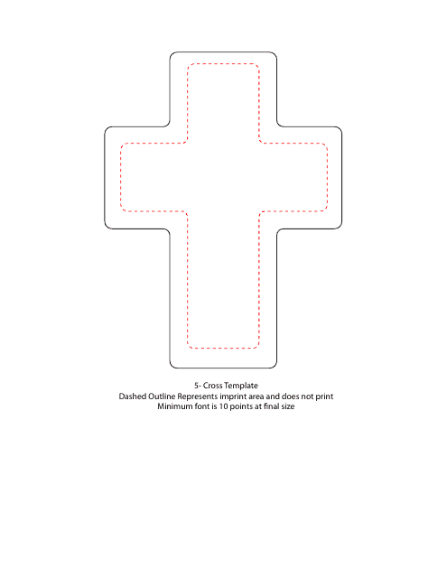 Cross Template - Black and Red