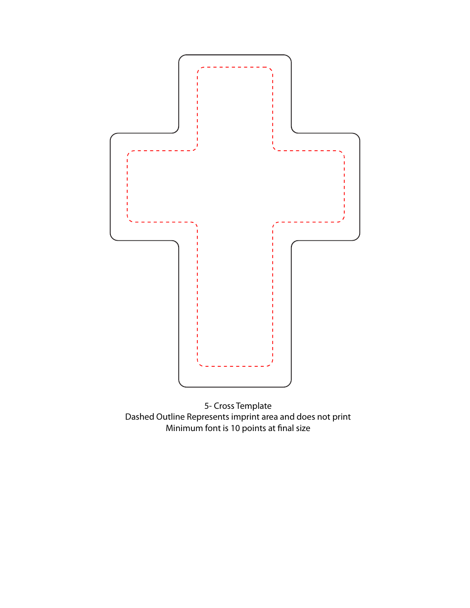 Cross Template Black and Red Download Printable PDF Templateroller