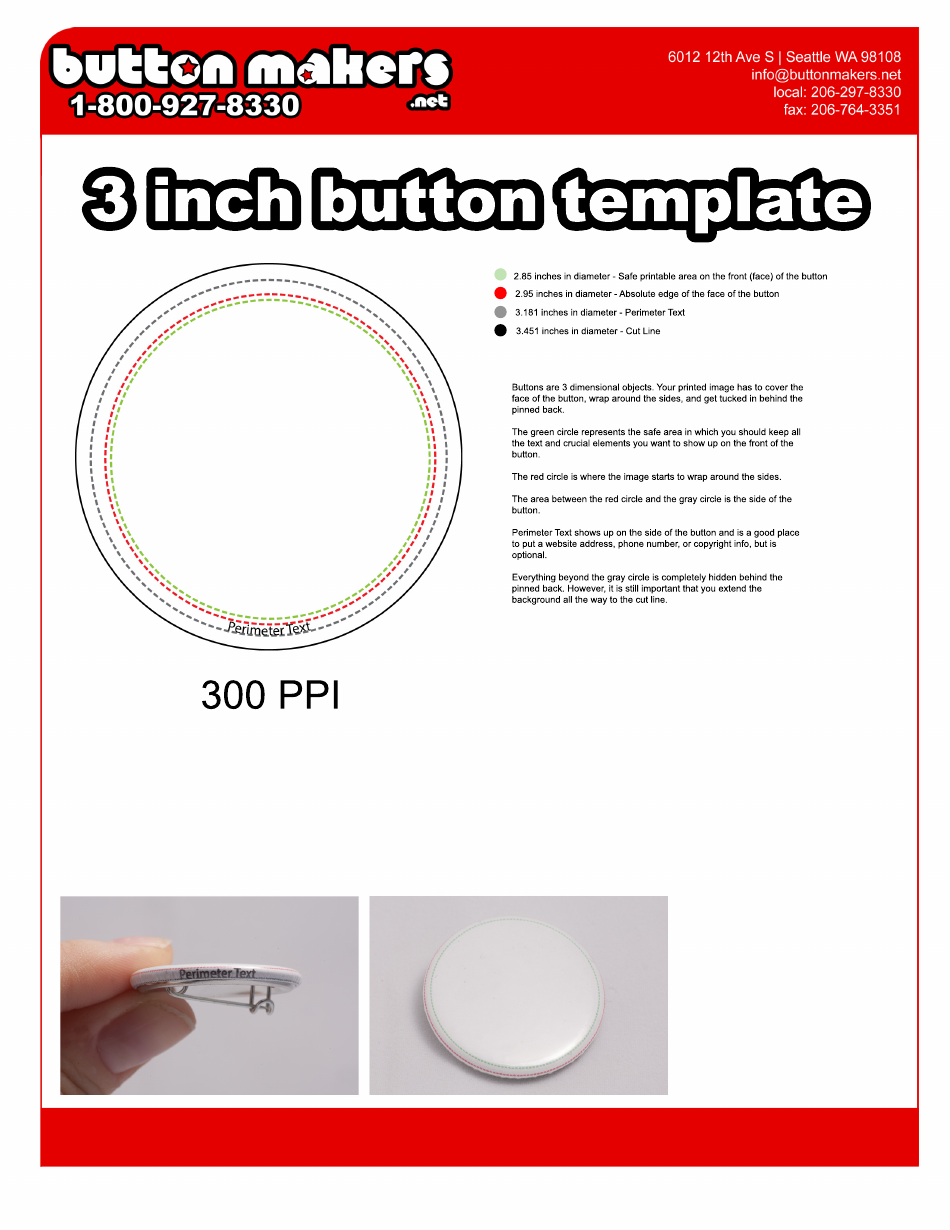 3 Inch Button Template Download Printable Pdf Templateroller