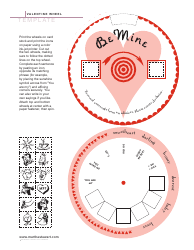 Document preview: Valentine Wheel Template