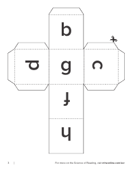 Printable Phonics Cube Templates, Page 3