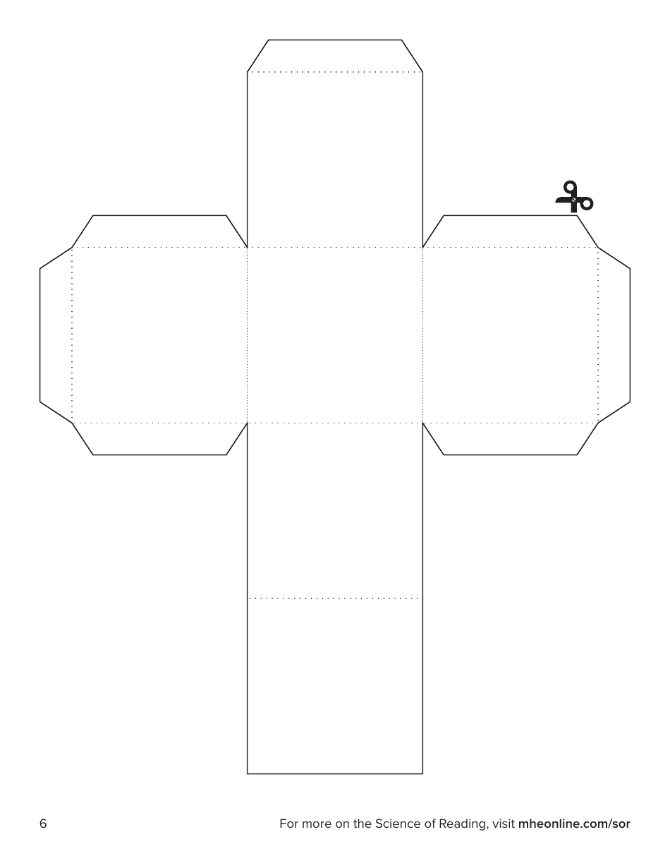 Printable Phonics Cube Templates, Page 6