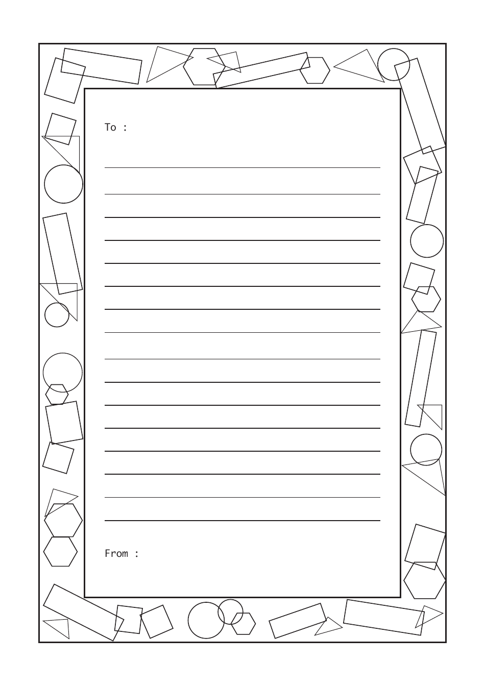 Special Gift Box Craft Template, Page 4