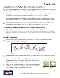 Christmas Night Table Runner Pattern Templates - the Whimsical Workshop, Page 3