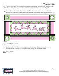 Christmas Night Table Runner Pattern Templates - the Whimsical Workshop, Page 6
