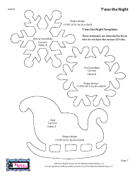 Christmas Night Table Runner Pattern Templates - the Whimsical Workshop, Page 8