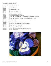 Pretty Pansies Knitting Pattern, Page 3