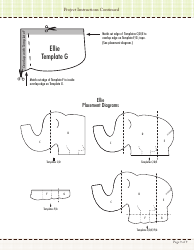 Stuffed Elephant Sewing Templates, Page 9