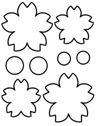 Document preview: Flower Templates - Different Sizes