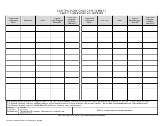 Form CCL-5001 Staffing Plan: Child Care Centers - Michigan, Page 4