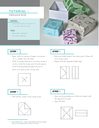 Document preview: Origami Box Tutorial