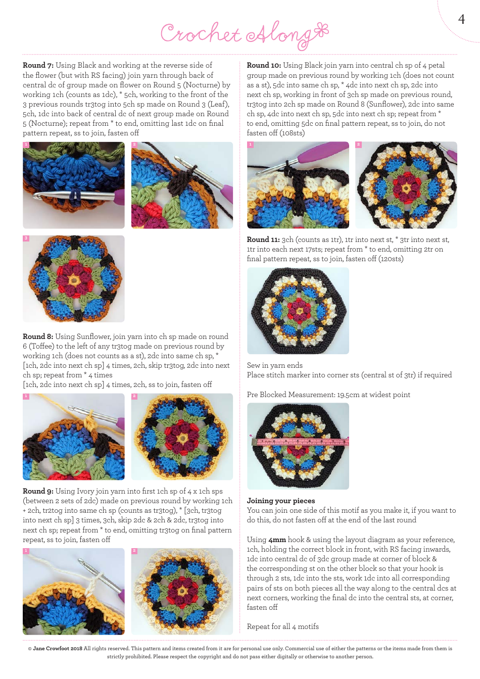 Bird of Paradise Crocheting Block Pattern, Page 5