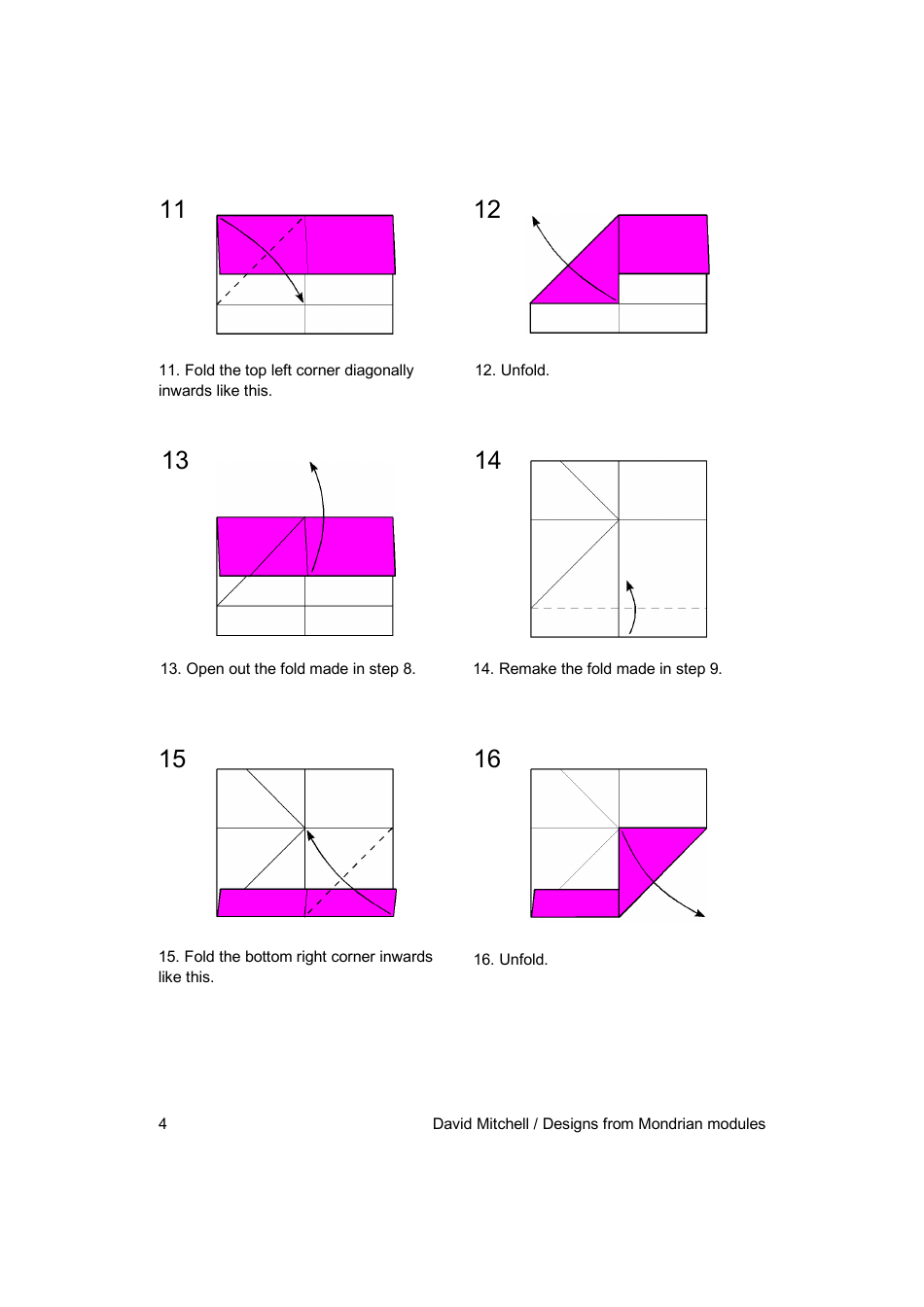 Origami Mondrian Cube Guide, Page 4