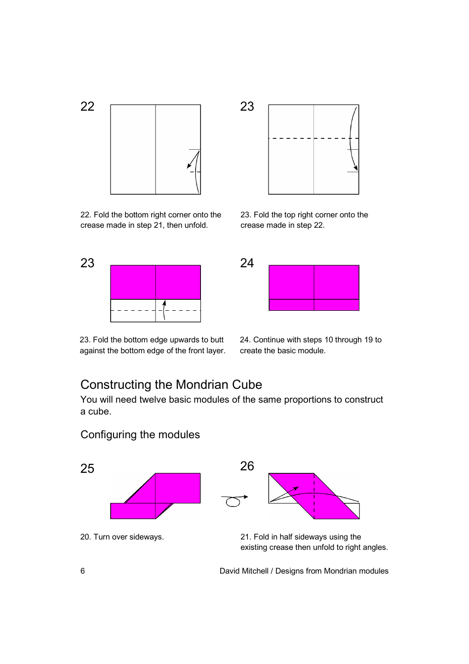 Origami Mondrian Cube Guide, Page 6