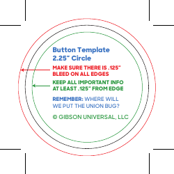 Document preview: 2.25" Button Template - Circle