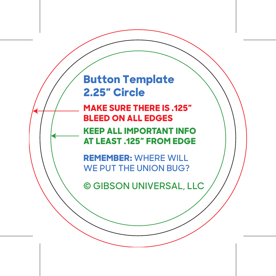 2.25 Button Template - Circle, Page 1