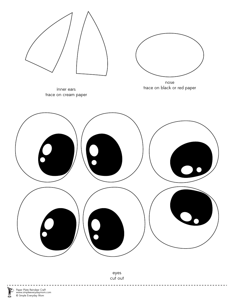 Paper Plate Reindeer Templates, Page 3