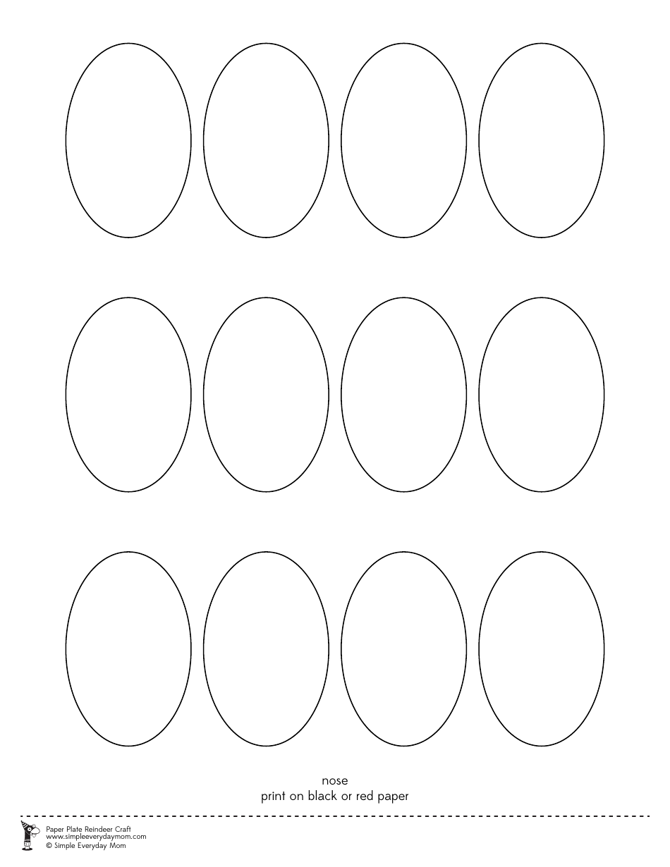 Paper Plate Reindeer Templates, Page 4