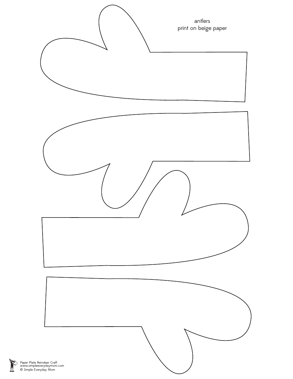 Paper Plate Reindeer Templates, Page 5