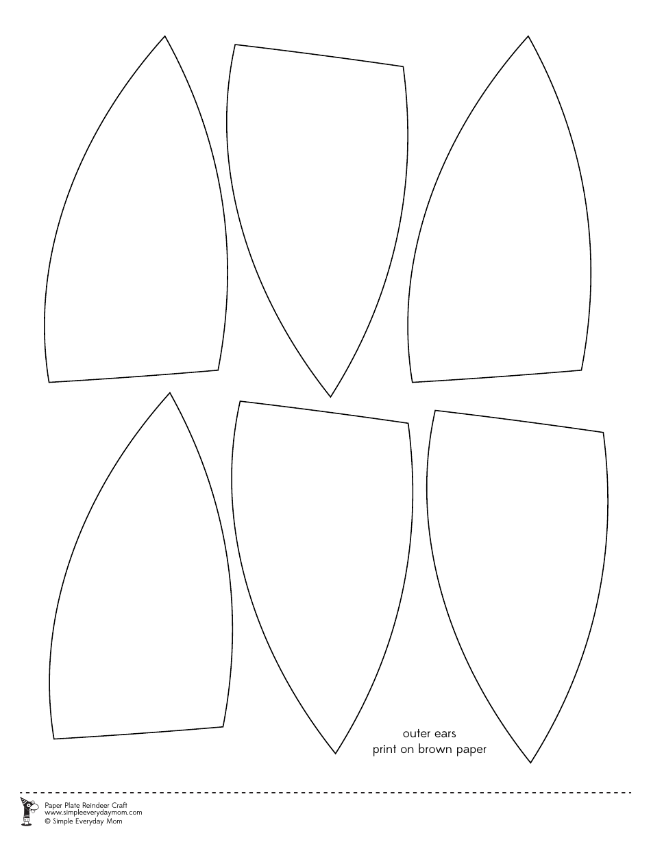 Paper Plate Reindeer Templates, Page 6