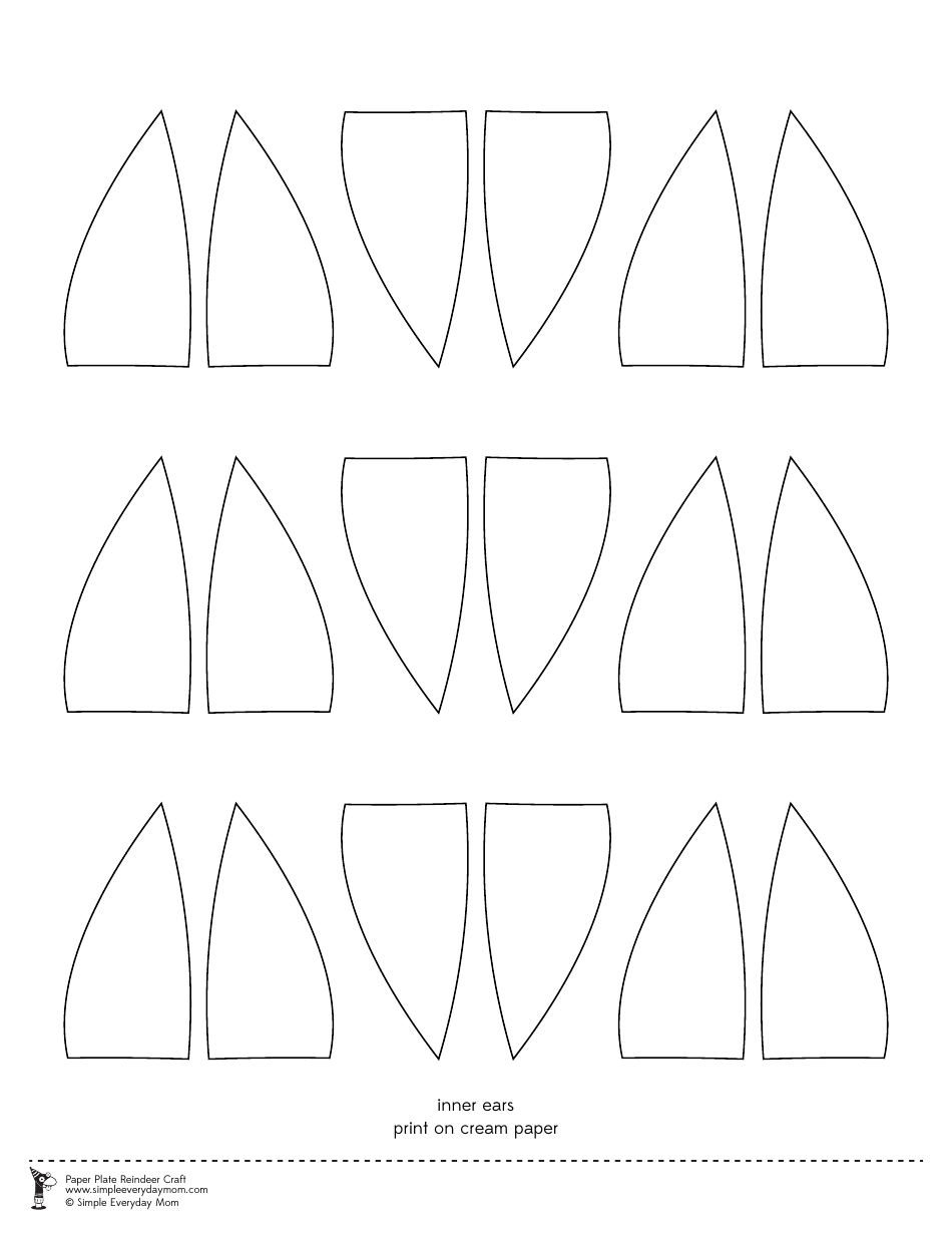 Paper Plate Reindeer Templates, Page 8