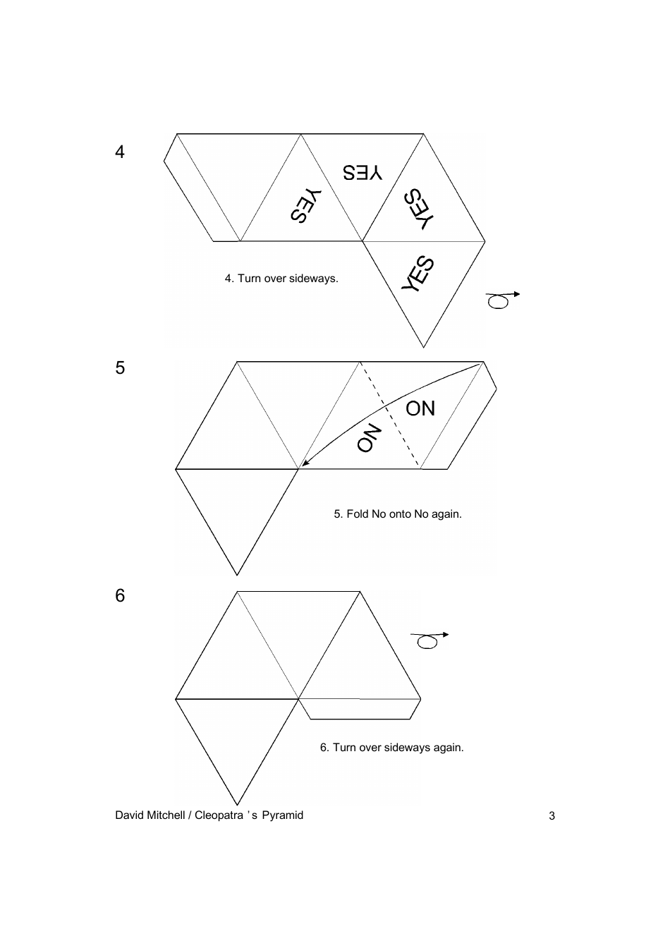 Origami Cleopatras Pyramid Guide, Page 3