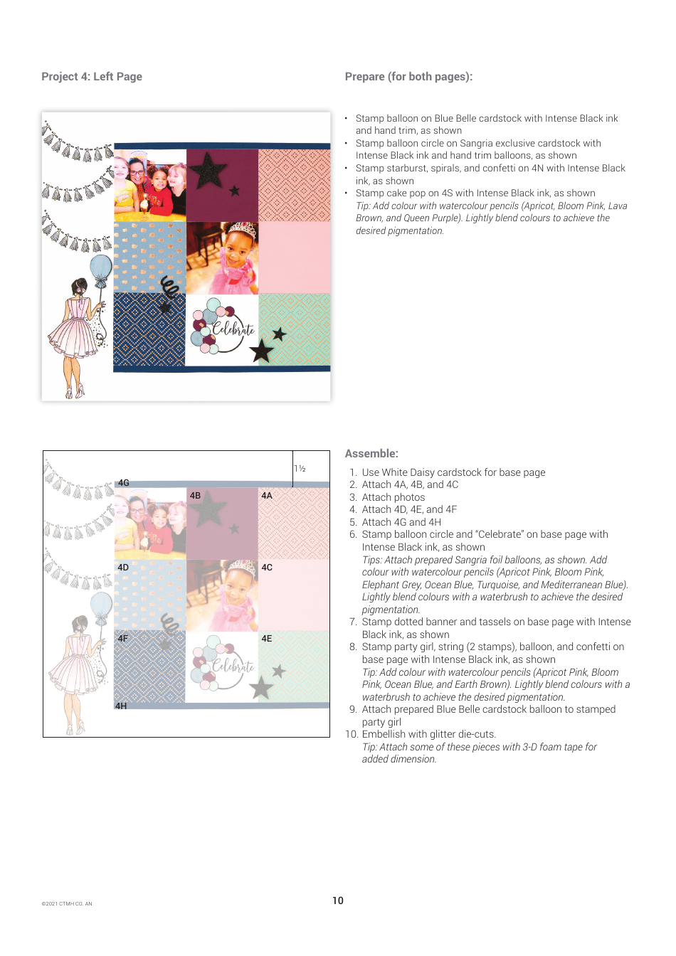 Party Girl Scrapbooking Pattern, Page 10