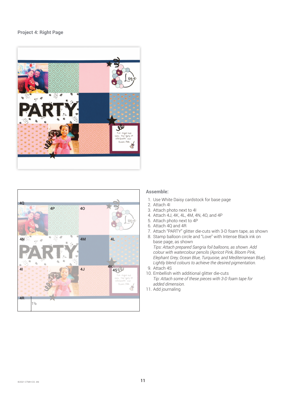 Party Girl Scrapbooking Pattern, Page 11