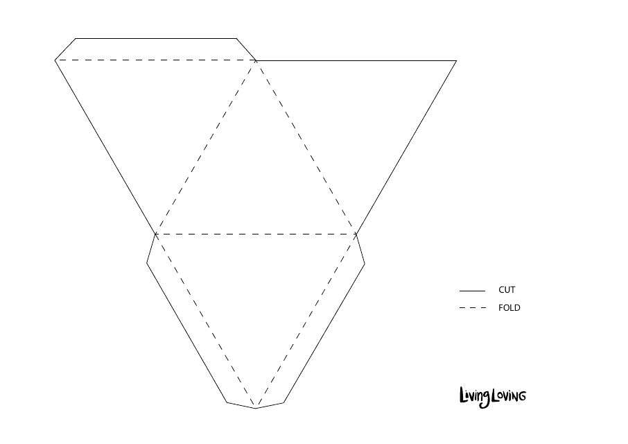 Origami Paper Pyramid Template
