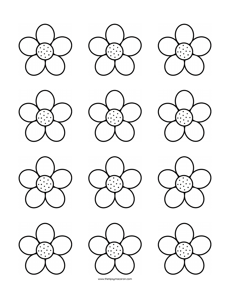 Macaron Cake Flower Templates Download Printable PDF | Templateroller