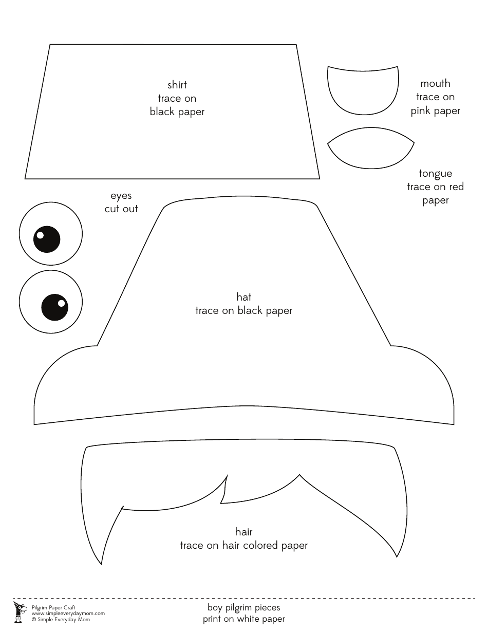 Pilgrim Paper Templates, Page 4