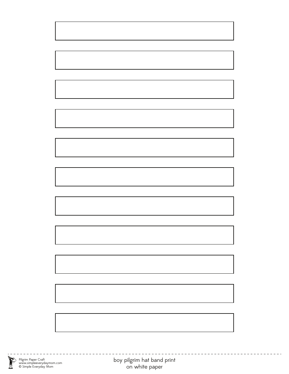 Pilgrim Paper Templates, Page 7