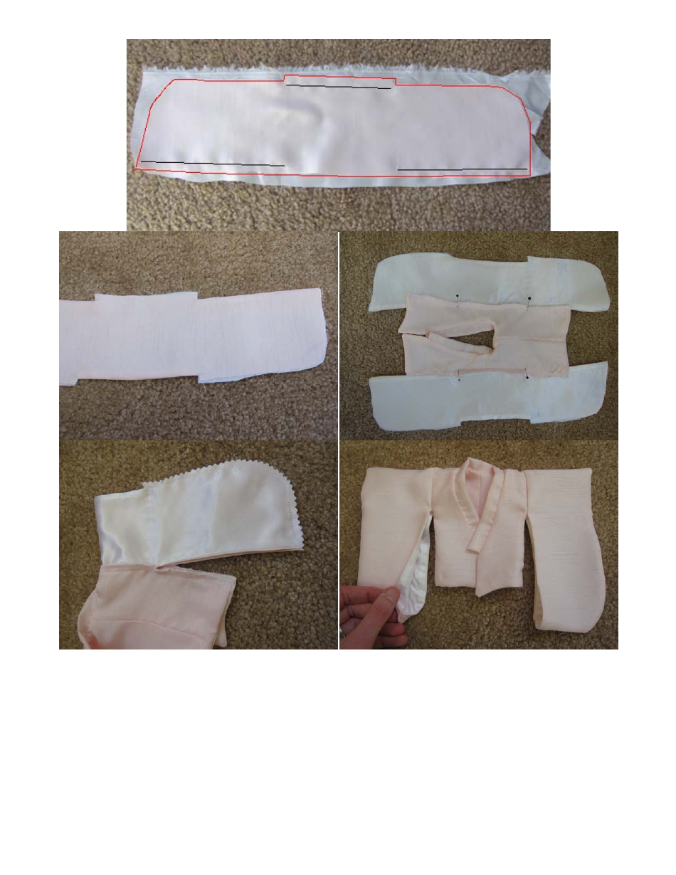 13 Doll New Years Outfit Sewing Pattern Templates, Page 7