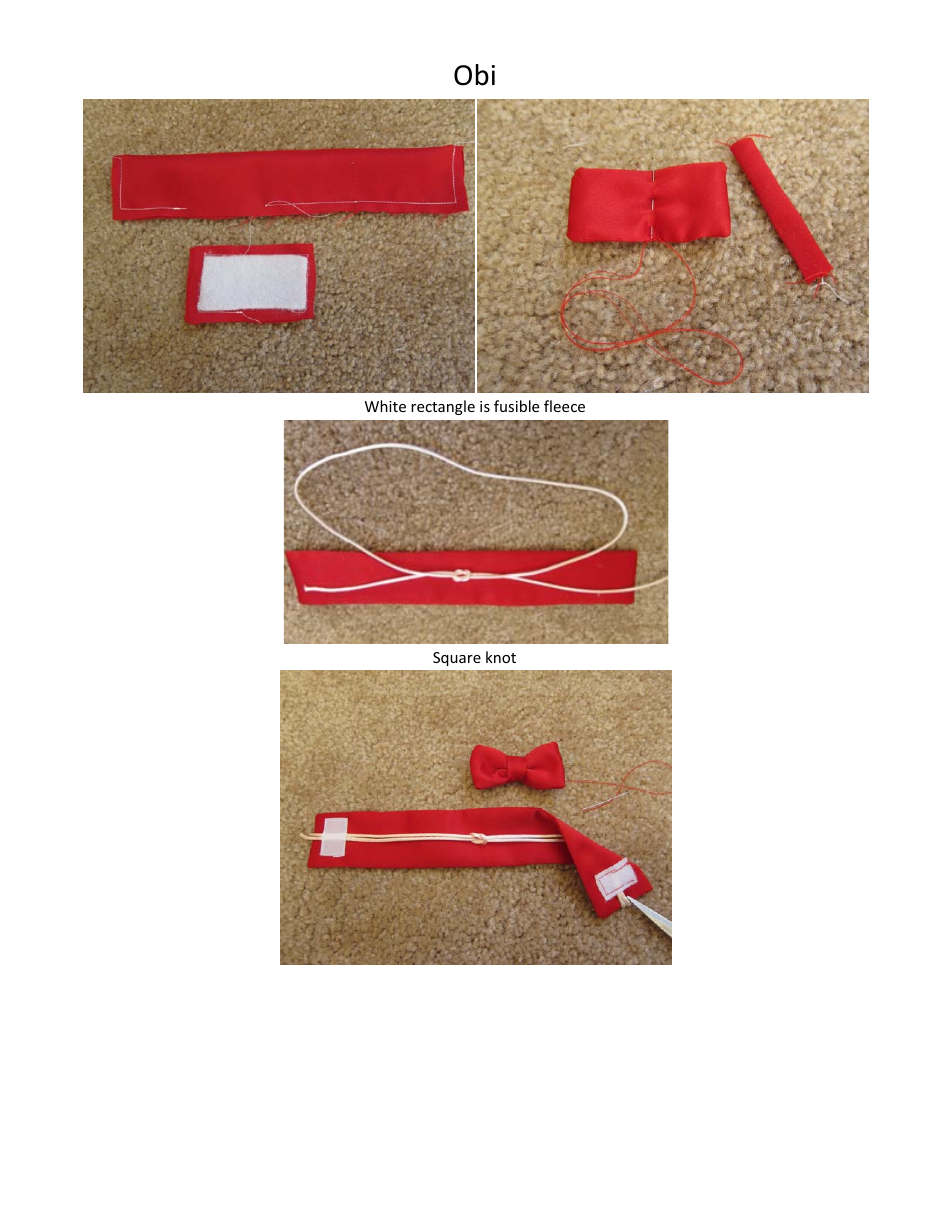 13 Doll New Years Outfit Sewing Pattern Templates, Page 9