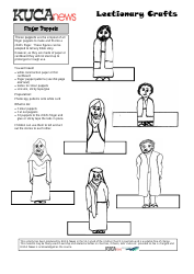 Document preview: Bible Character Finger Puppet Templates