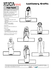 Bible Character Finger Puppet Templates