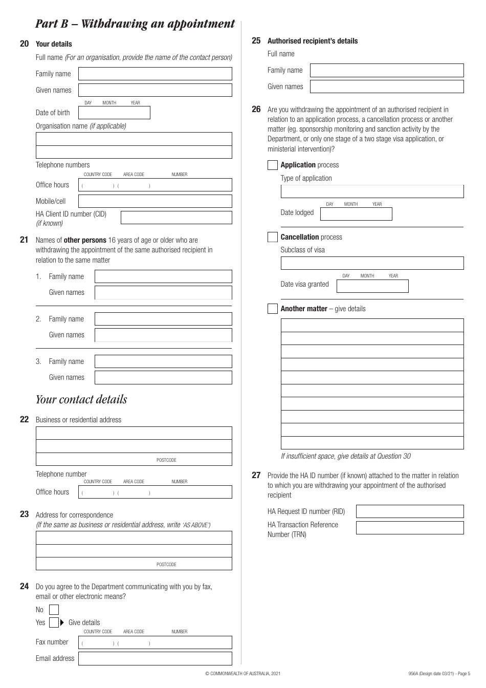 Form 956A Fill Out Sign Online And Download Fillable PDF Australia   Page 5 Thumb 950 