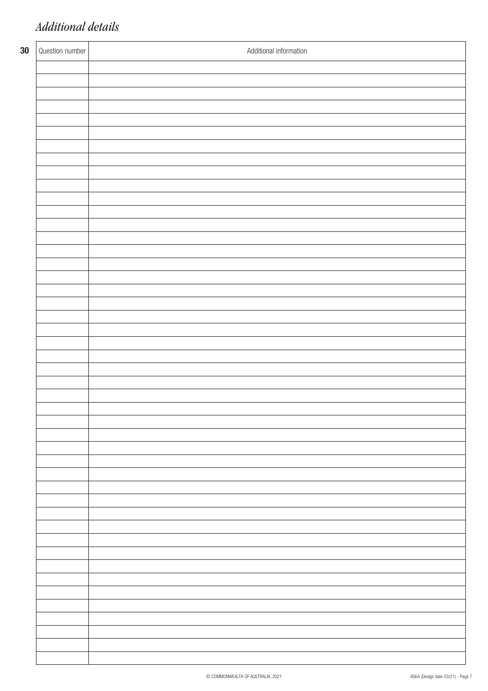 Form 956A Appointment or Withdrawal of an Authorised Recipient - Australia, Page 7