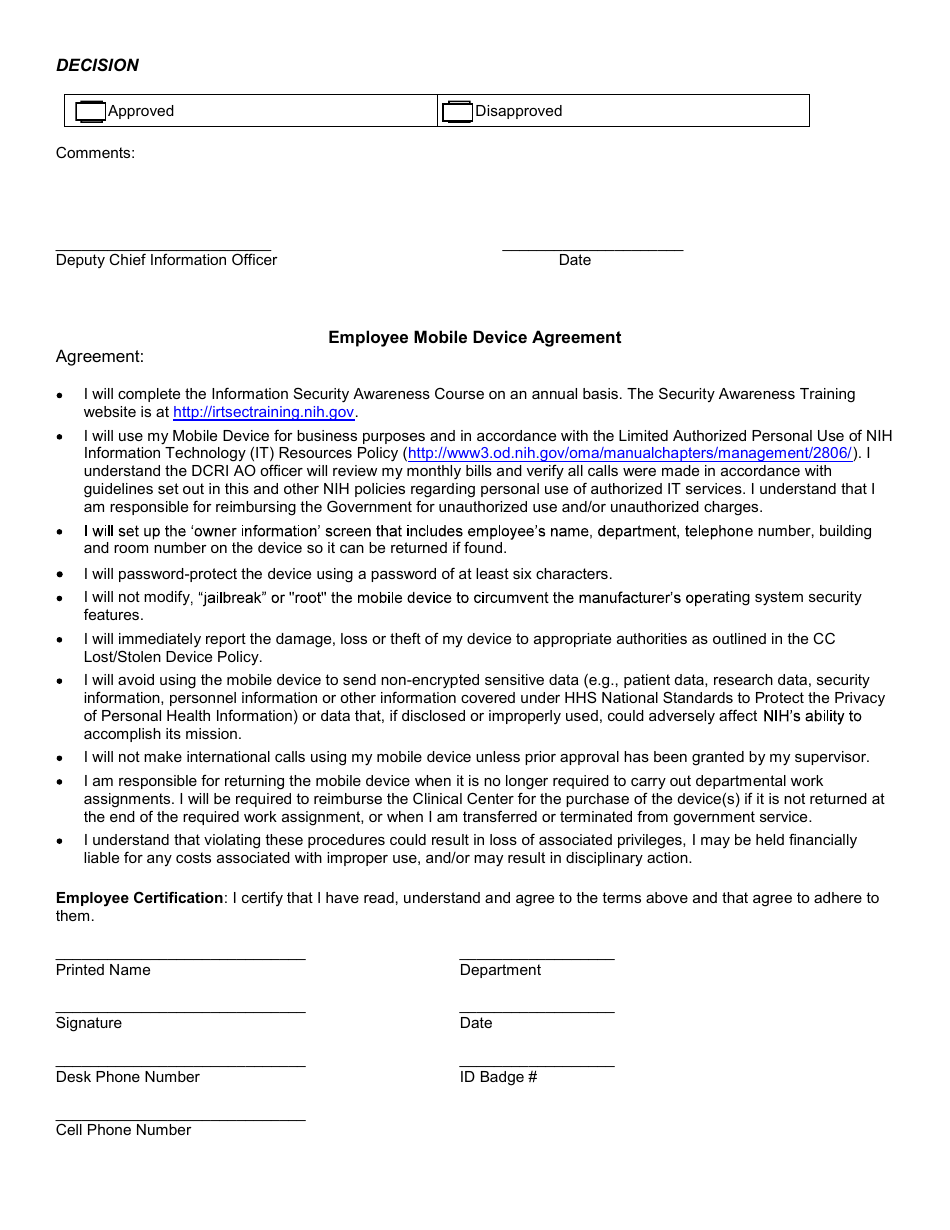 Justification for Acquisition and Use of Mobile Device Request, Page 2