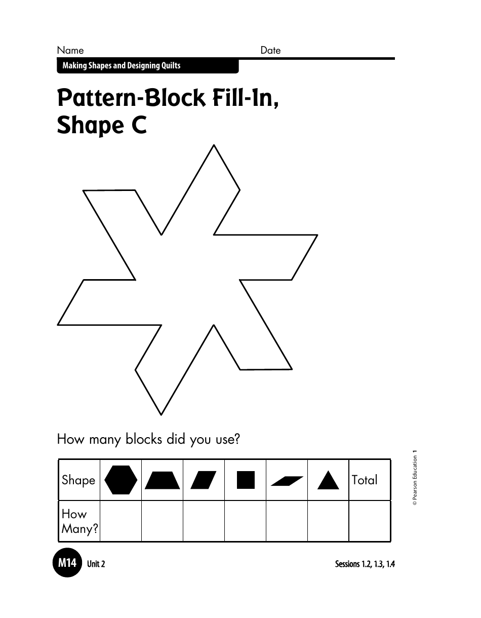 Pattern-Block Quilt Templates, Page 3