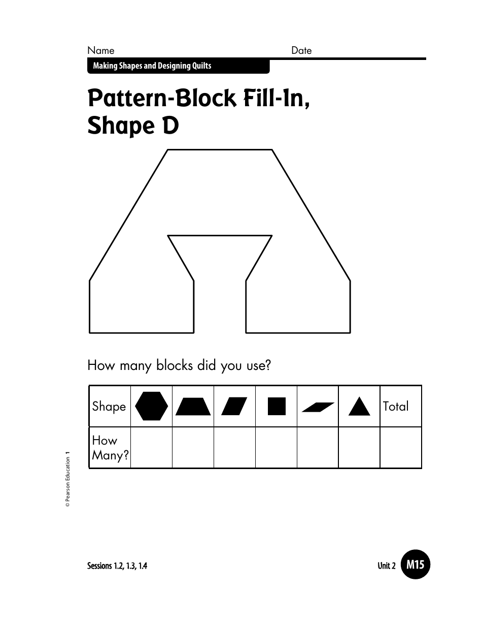 Pattern-Block Quilt Templates, Page 4